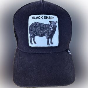 Goorin Bros Black Mesh Trucker Hat with Embroidered Label